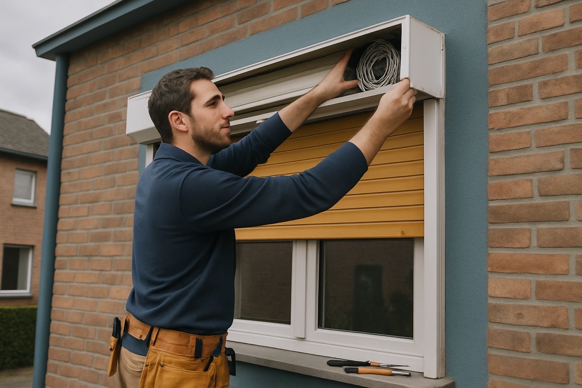 Rolluik herstellen aan het werk in België — Rolluik Victor